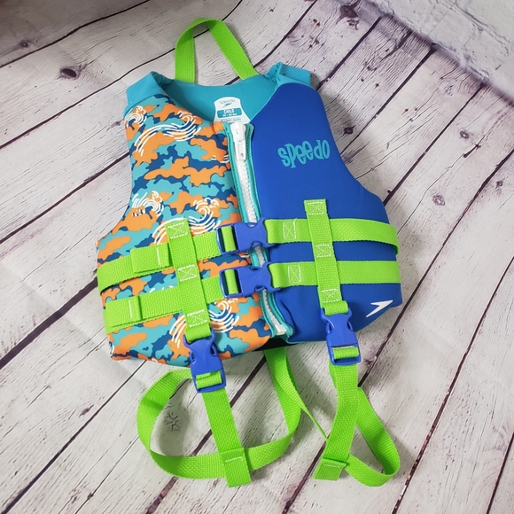 Speedo Swim Speedo Boys Personal Floatation Device Life Jacket Pfd